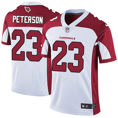 Nike Cardinals #23 Adrian Peterson White Men's Stitched NFL Vapor Untouchable Limited Jersey - Click Image to Close